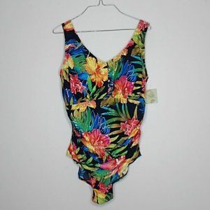 Islander Tropical Hawaiian one piece swimsuit